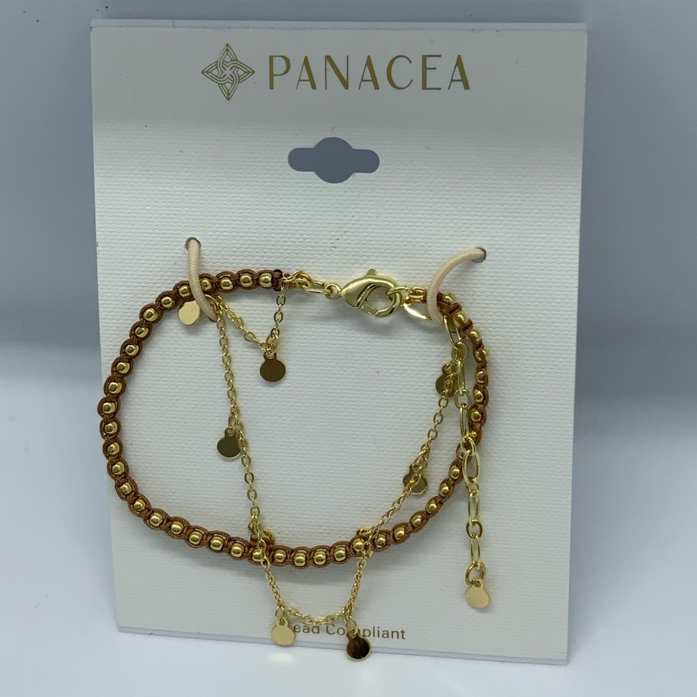 PANACEA Gold Beaded Bracelet - Picture 4 of 5